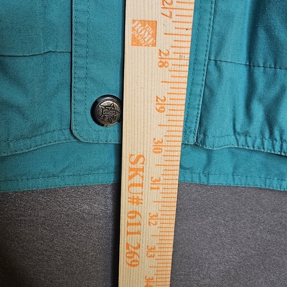 London Fog Men's Large Zip Windbreaker Jacket Teal Blue Colorblock Vintage Sail - Picture 14 of 16